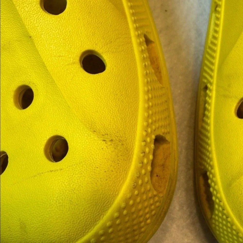 Crocs Baya Clog Lemon Yellow Comfort Slip On Waterproof Shoes Men's 8 Women's 10